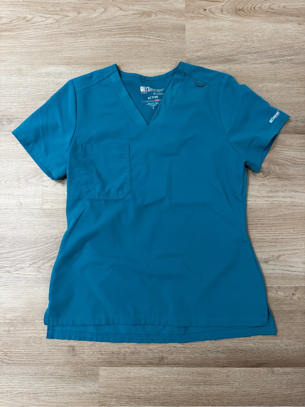 Grey's Anatomy Active Teal V-Neck Women's Scrub Top
